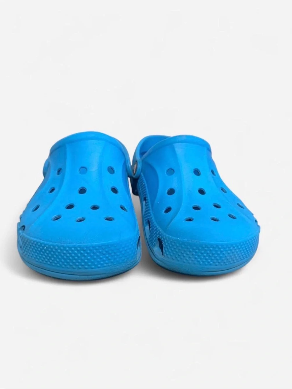 CROCS Kids Lightweight Blue Clogs with Heel Strap